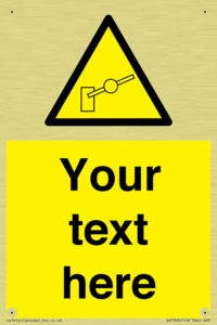 Custom warning barrier